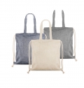 RecyPack Saco mochila em algodo reciclado