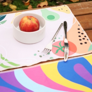 INDIVIDUAL DE MESA EM ALGODO PERSONALIZVEL
