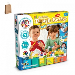 Modeling Dough Factory Kit IV. Jogo did�tico fornecido com saco de oferta em papel kraft (115 g/m�)