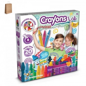 Crayon Factory Kit IV. Jogo did�tico fornecido com saco de oferta em papel kraft (115 g/m�)