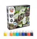 2 in 1 Fossil Excavation Kit V. Jogo did�tico fornecido com saco de oferta dobr�vel em 190T