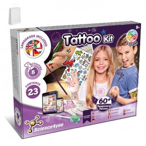 Tattoo Factory Kit II. Jogo did�tico fornecida com saco de oferta em papel kraft (100 g/m�)