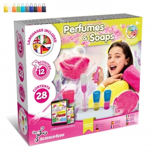 Perfume & Soap Factory Kit V. Jogo did�tico fornecido com saco de oferta dobr�vel em 190T
