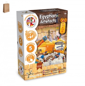 Ancient Egypt Excavation Kit III. Jogo did�tico fornecido com saco de oferta em papel kraft (115 g/m�)