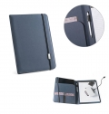 EMERGE FOLDER II. Pasta A4 em polister reciclado (100% rPET) 300D com elstico para fecho