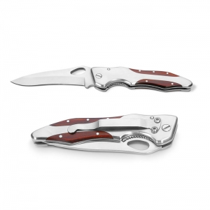 LAWRENCE. Canivete em a�o inoxid�vel e madeira