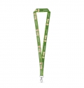 WINDSOR. Lanyard para sublima��o em poli�ster reciclado (100% rPET) com mosquet�o