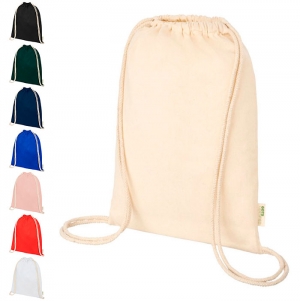 Mochila Orissa com cordo de 100 g/m  de algodo de produo biolgica 5L