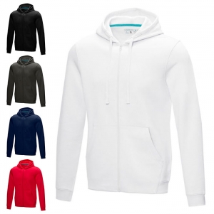 Hoodie para homem com fecho em material orgnico 'Ruby'