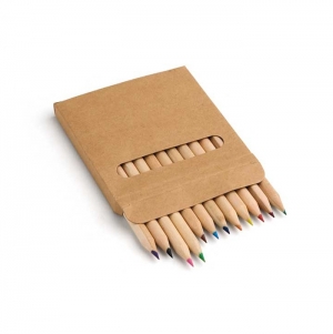 COLOURED. Caixa com 12 l�pis de cor