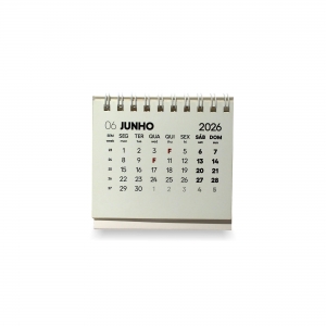 CALEND�RIO DE MESA PEQUENO 13 FOLHAS PERSONALIZ�VEL