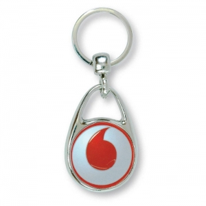 PORTA-CHAVES MS-30D FORMATO GOTA COM 2 FACES, METAL