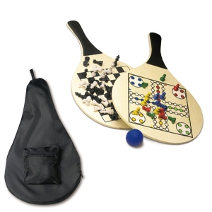 Jogo de madeira de raquetes de praia Colby