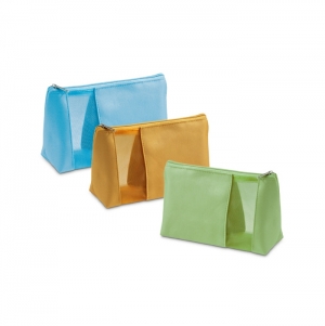 ANNIE. Necessaire em microfibra e rede