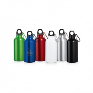 LANDSCAPE S. Garrafa de desporto em alumnio com mosqueto 400 mL