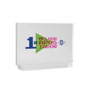 TROF�U 5MM 14X19CM RECTANGULAR PERSONALIZ�VEL