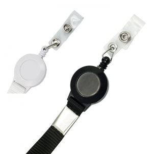 LANYARD EM POLI�STER, COM EXTENS�VEL PORTA CREDENCIAIS