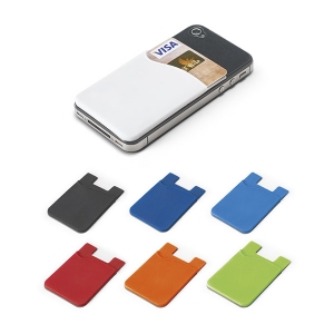 SHELLEY. Porta-cart�es para smartphone em silicone
