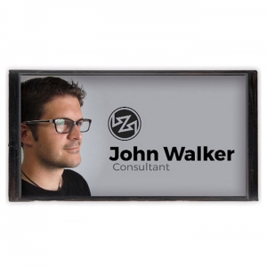 CRACH� IDENTIFICA��O ID PLATE (69X34MM) - ANTRACITE