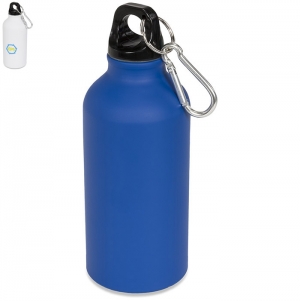 Garrafa de desporto com mosqueto e acabamento mate de 400 ml 'Oregon'