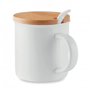 KENYA Caneca de porcelana com colher