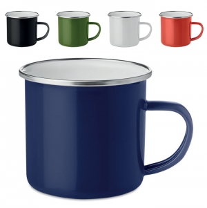 PLATEADO Caneca metal esmaltada