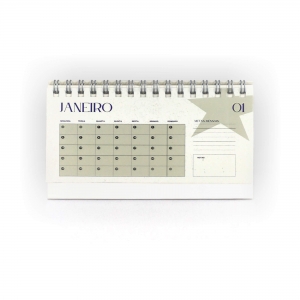 CALEND�RIO DE MESA M�DIO 14CM 13 FOLHAS PERSONALIZ�VEL