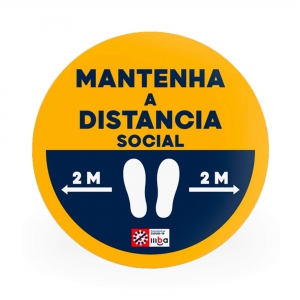 AUTOCOLANTE PARA CH�O 40CM DI�METRO PERSONALIZ�VEL