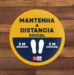 AUTOCOLANTE PARA CHO 40CM DIMETRO PERSONALIZVEL