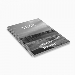 AGENDA DI�RIA A5 ESPIRAL CAPA PP PERSONALIZ�VEL