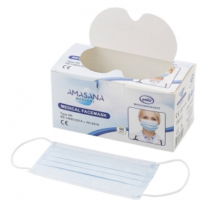 M�scara facial descart�vel (caixa com 50 m�scaras) Sadie