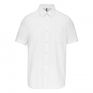 Camisa manga curta em Oxford de tratamento fcil