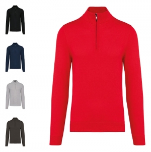 Camisola  de malha meio fecho