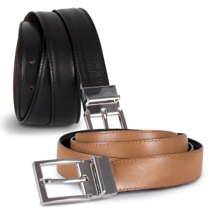 Cinto revers�vel em couro - 30 mm