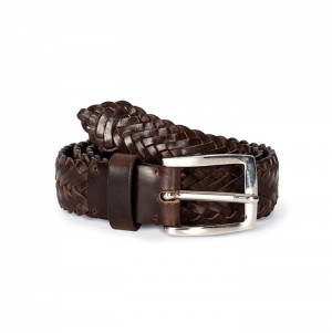 CINTO ENTRELA�ADO EM COURO