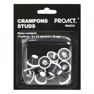 Caixa de 12 grampos em nylon cnicos