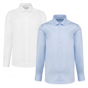 Camisas popeline manga comprida de homem