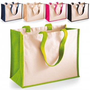 Saco de compras clssico em juta