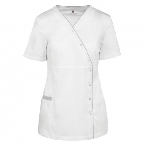 Bata polister/algodo com molas de presso de senhora