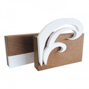 TROF�U MADEIRA E ACR�LICO 20X10CM GRAVA��O LASER PERSONALIZ�