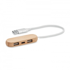 VINA C Hub USB 3 portas entrada dupla