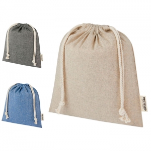 Saco de algodo reciclado de 150 g/m GRS mdio 1,5 L 'Pheebs'