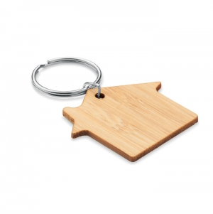 HOUSEBOO Porta-chaves de casa em bambu