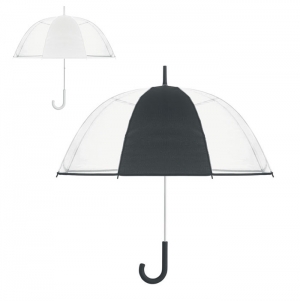 GOTA Guarda-chuva transparente de dimetro 102cm/23? com cabo curvo.