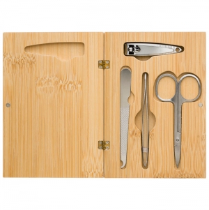 Conjunto de manicura em bambu Lydia