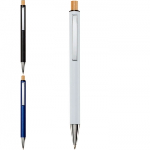 Esferogr�fica de alum�nio reciclado 'Cyrus' (tinta azul)