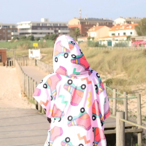 PONCHO EM TECIDO TOALHA PARA ADULTO PERSONALIZ�VEL