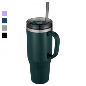 Caneca com palhinha com isolamento t�rmico certifica��o RCS de 1200 ml 'Melbourne'