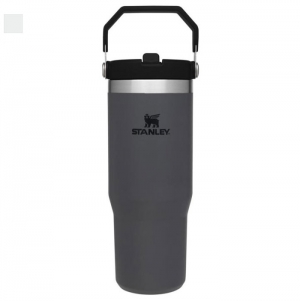 Copo trmico de 890 ml com palhinha dobrvel 'IceFlow Stanley'