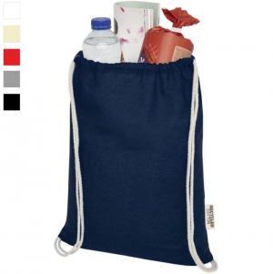 Saco de algod�o reciclado GRS com cord�o de 140 g/m� 'Oregon'